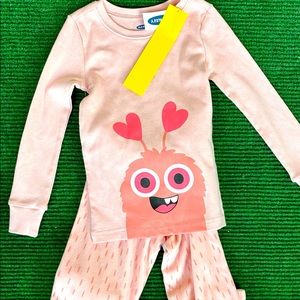 Girl Pajama 2 Piece Set / Toddler / Kids / 4T